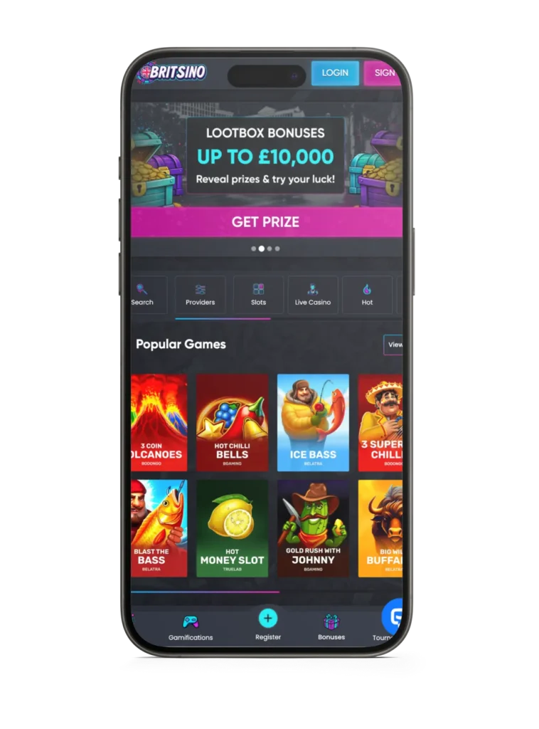Britsino App Mobile